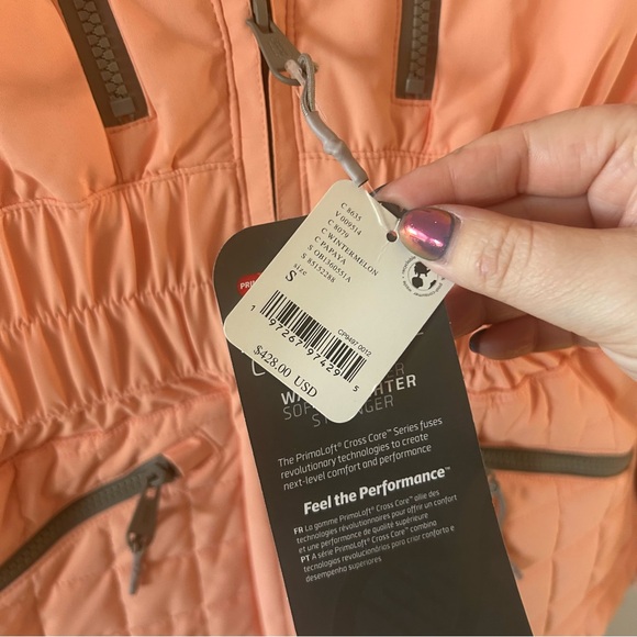NWT Free People All Prepped Ski Winter Jacket Watermelon Peach - Picture 4 of 4